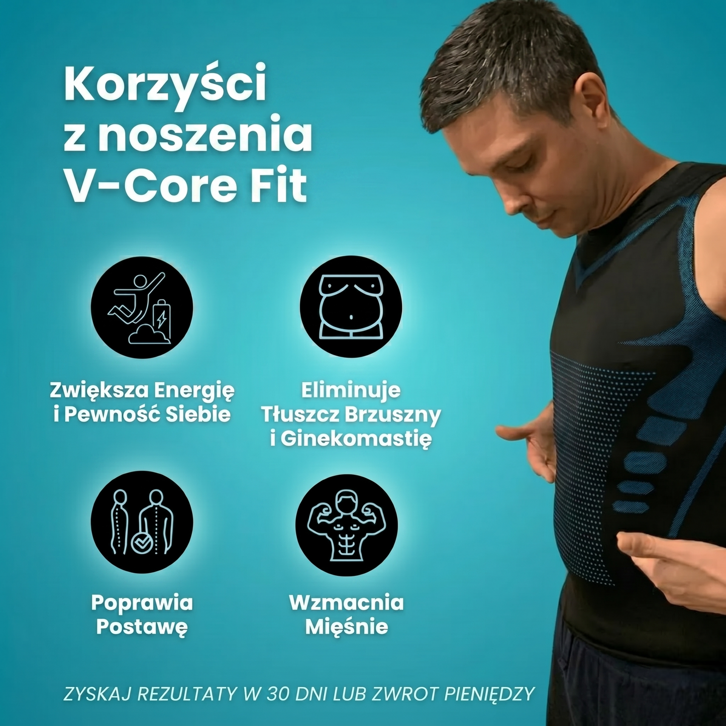 V-Core Fit 2.0 | Podkoszulek Wyszczuplający Męski